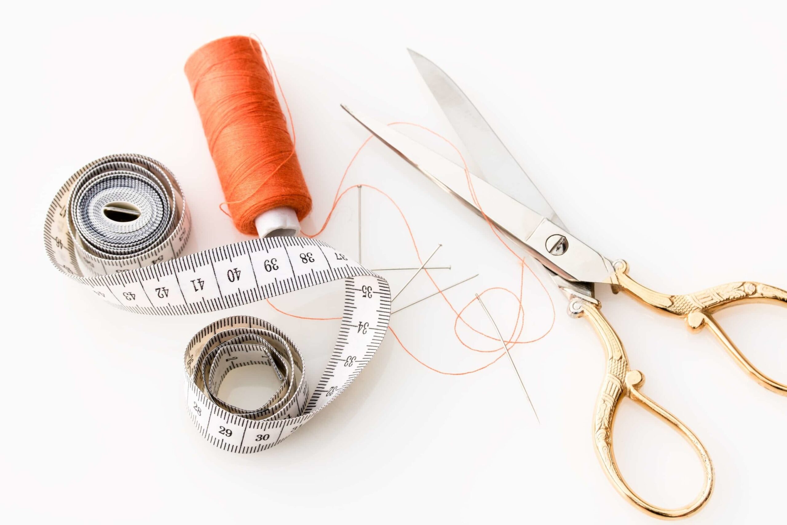 IBTD Blog | sewing tape, thread, needles and scissors