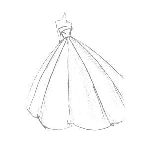 IBTD Bridal Gowns | bridal gown illustration