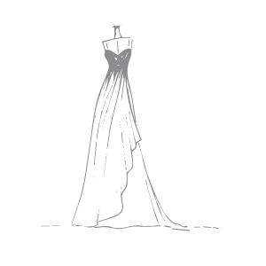 IBTD Bridesmaids | bridesmaid gown illustration